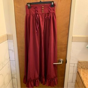 Scarlet Darkness Victorian skirt